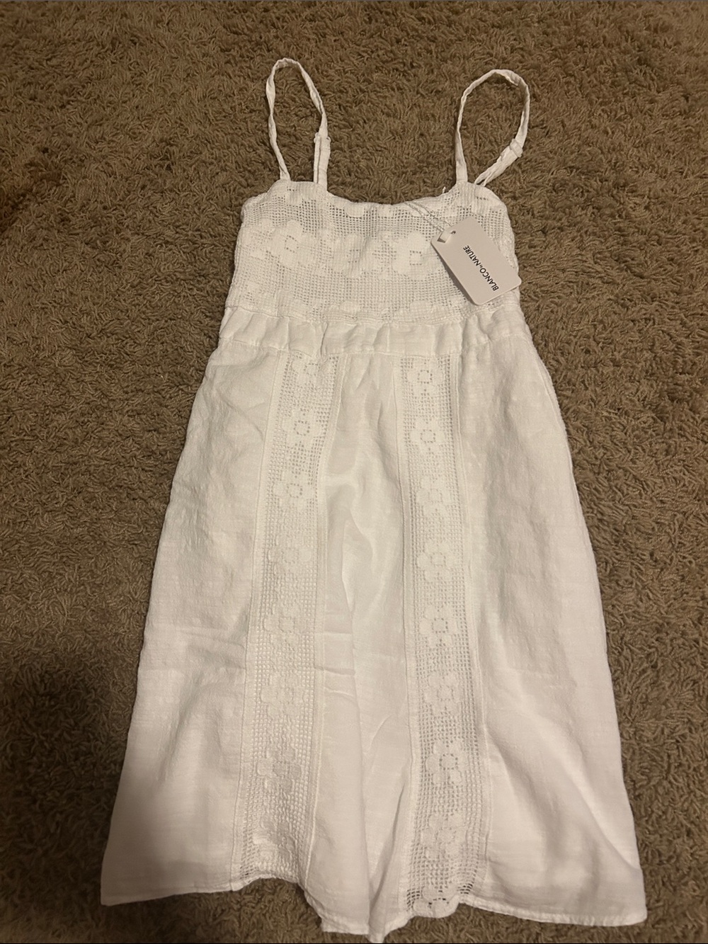 Blanco By Nature NWT Elodie Mini Dress White Size Small